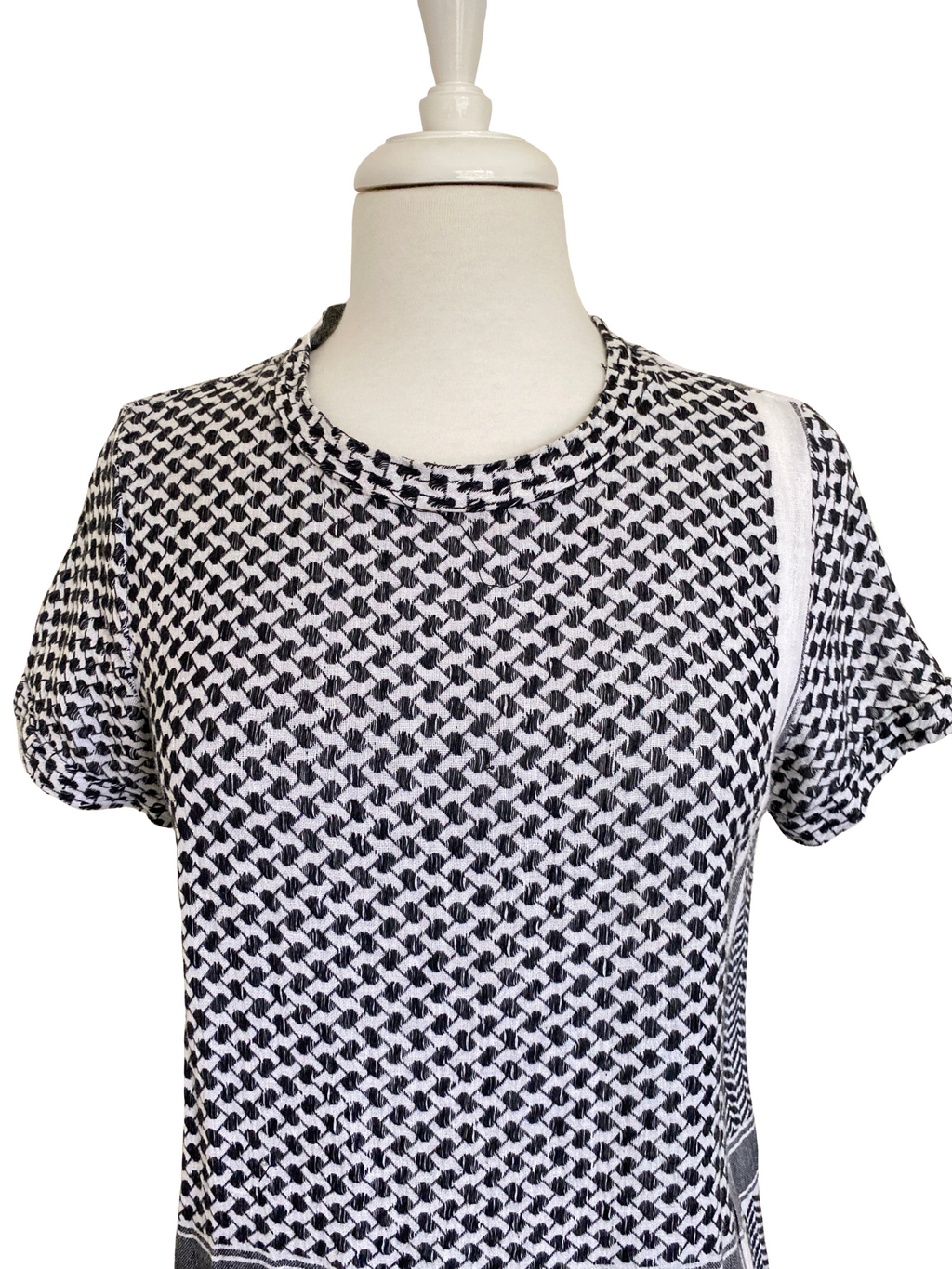 CECILIE COPENHAGEN - DRESS 2 BLACK & WHITE SHORT SLEEVES - SZ S