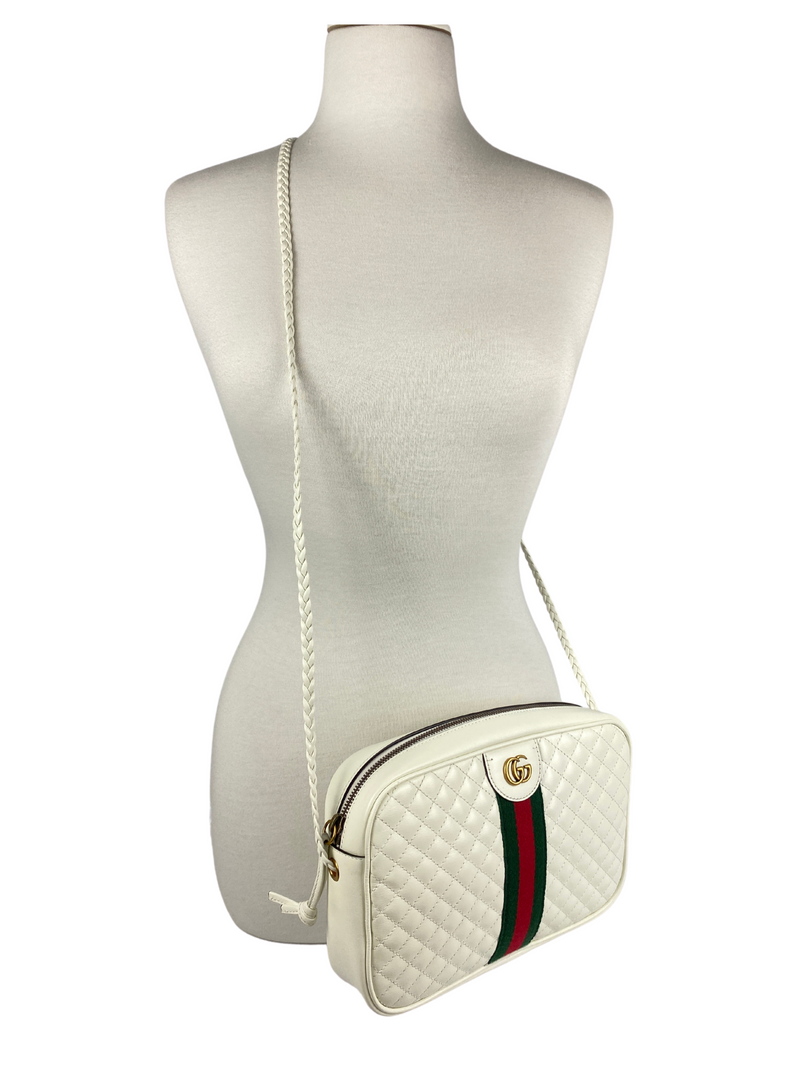 White gucci quilted bag hotsell