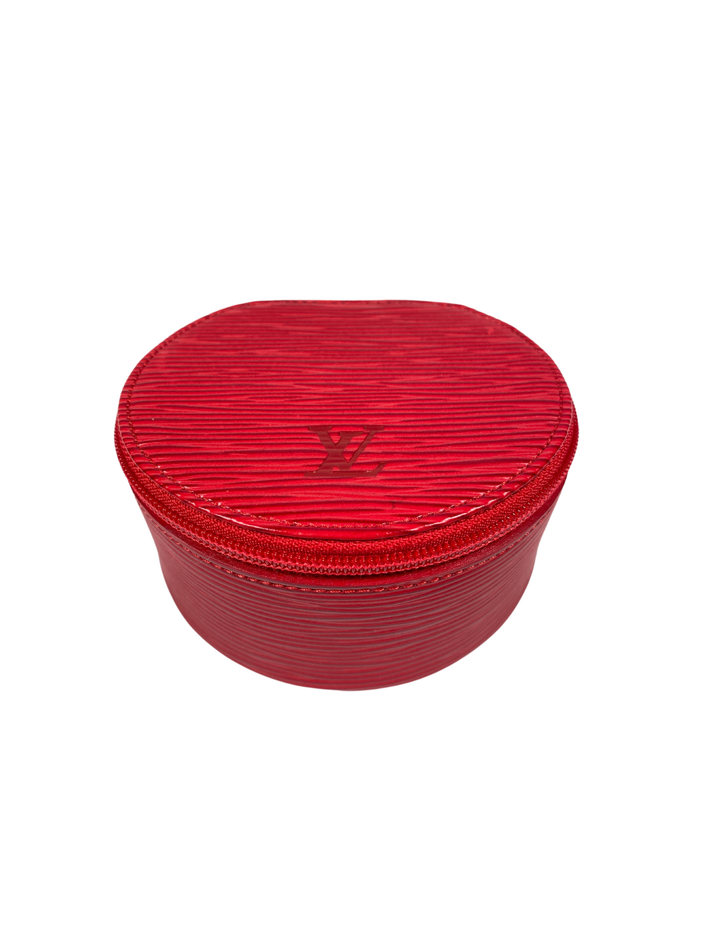 LOUIS VUITTON - RED EPI LEATHER ECRIN BIJOUX 10 JEWELERY CASE