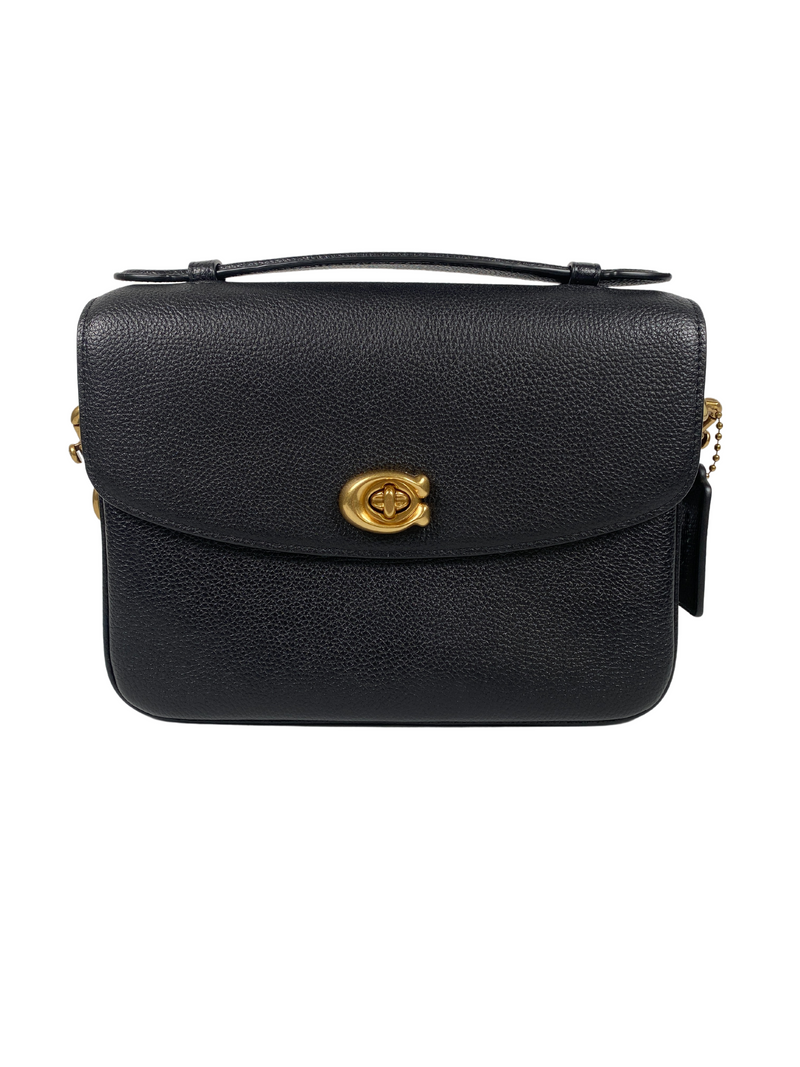 COACH - CASSIE CROSSBODY BAG BLACK LEATHER