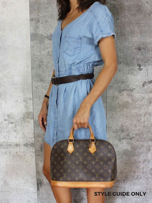 LOUIS VUITTON - ALMA PM VINTAGE HANDBAG MONOGRAM CANVAS - YR 1998