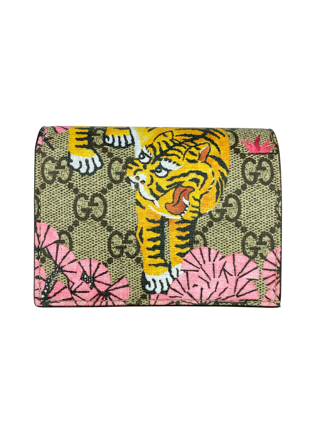 GUCCI - BENGAL TIGER GG SUPREME CARD CASE - AS NEW *RARE*