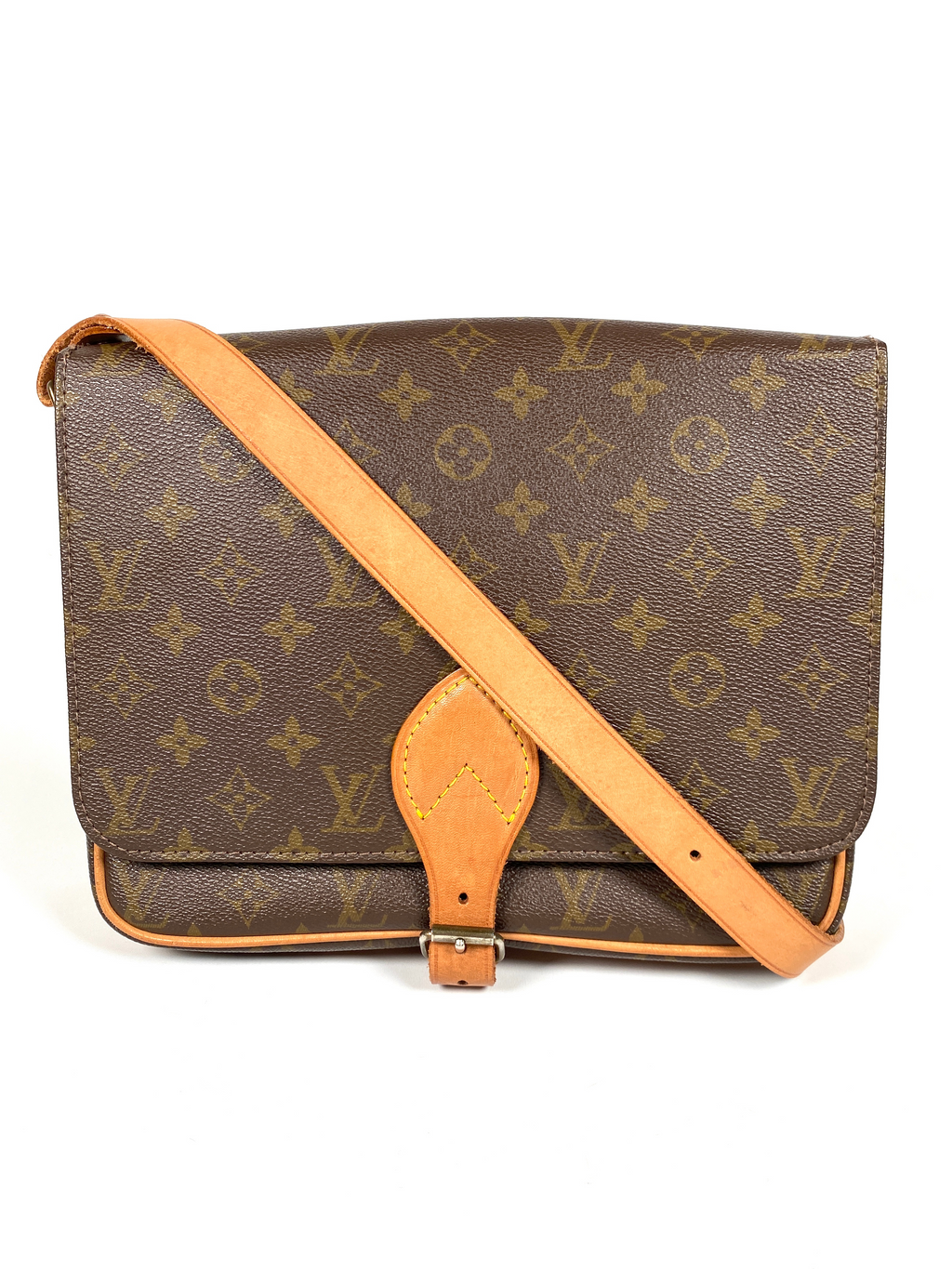 LOUIS VUITTON - CARTOUCHIERE GM MONOGRAM CANVAS CROSSBODY BAG  - VINTAGE