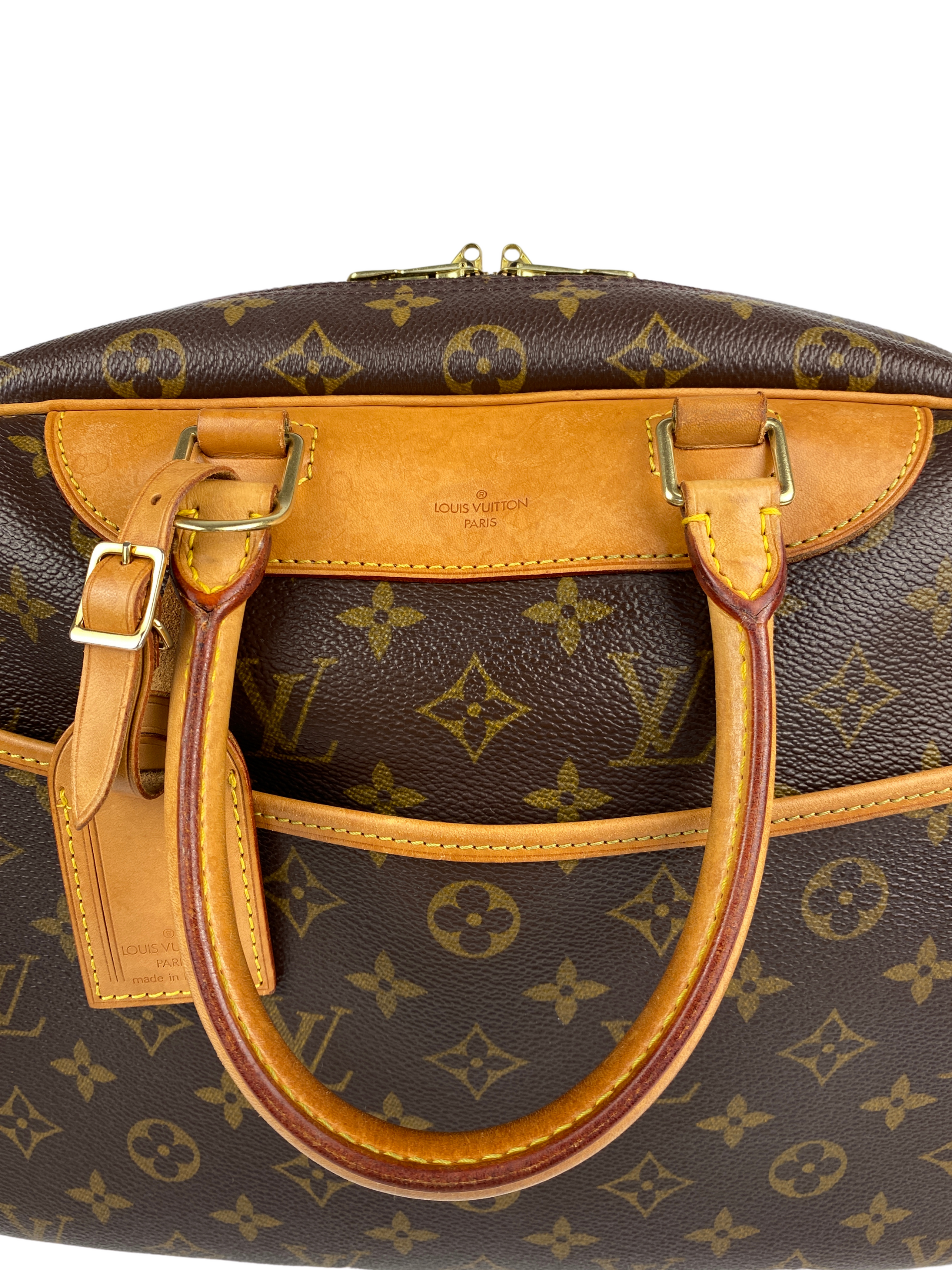 Authentic Louis Vuitton Deauville Leather Vintage Handbag 