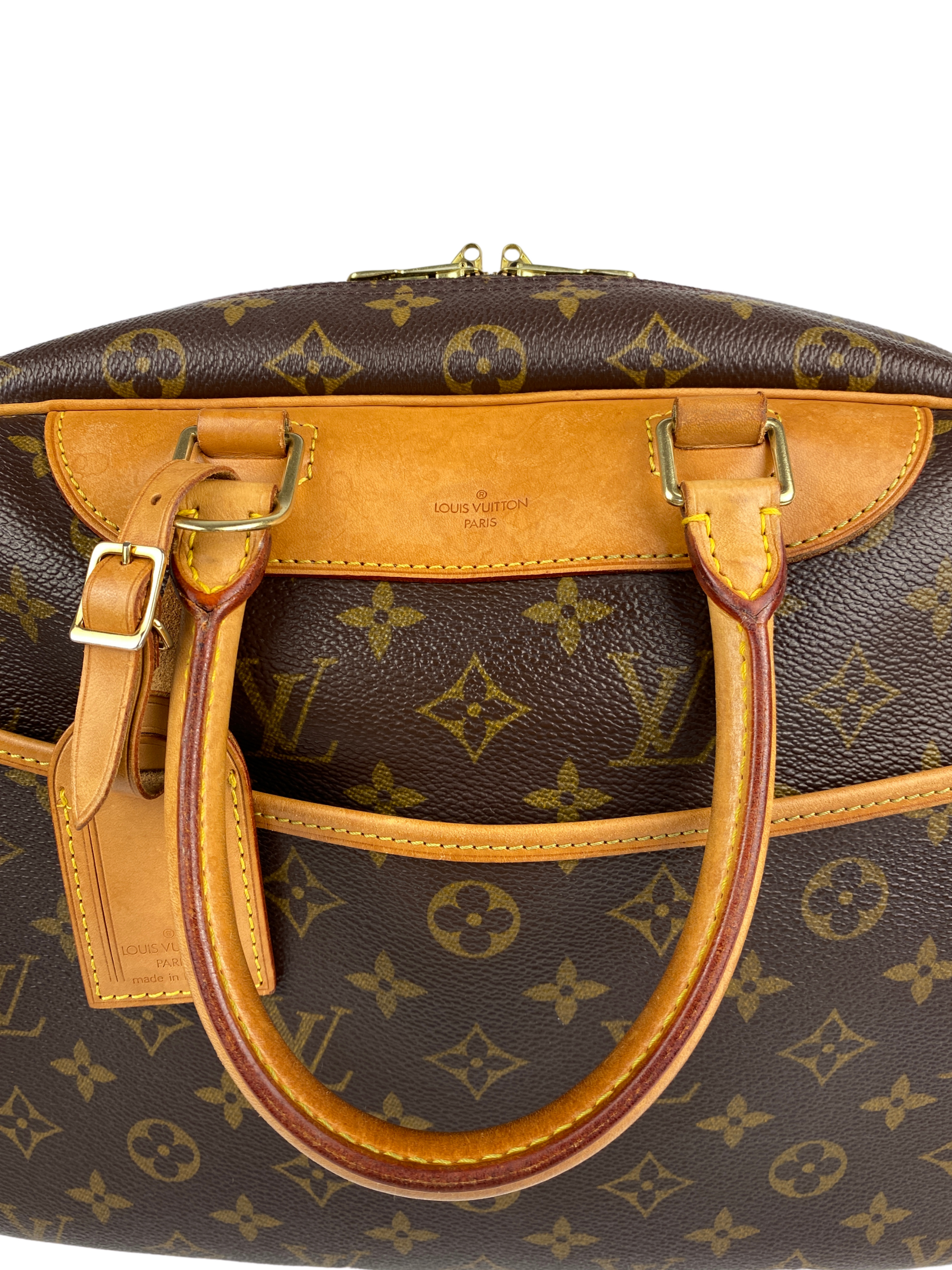 LOUIS VUITTON Damier Ebene Deauville Bowling Vanity SPO N47272 LV Hand Bag  fpm-2