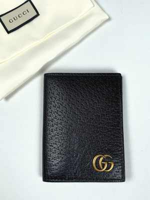 GUCCI - MARMONT GG LEATHER CARD CASE