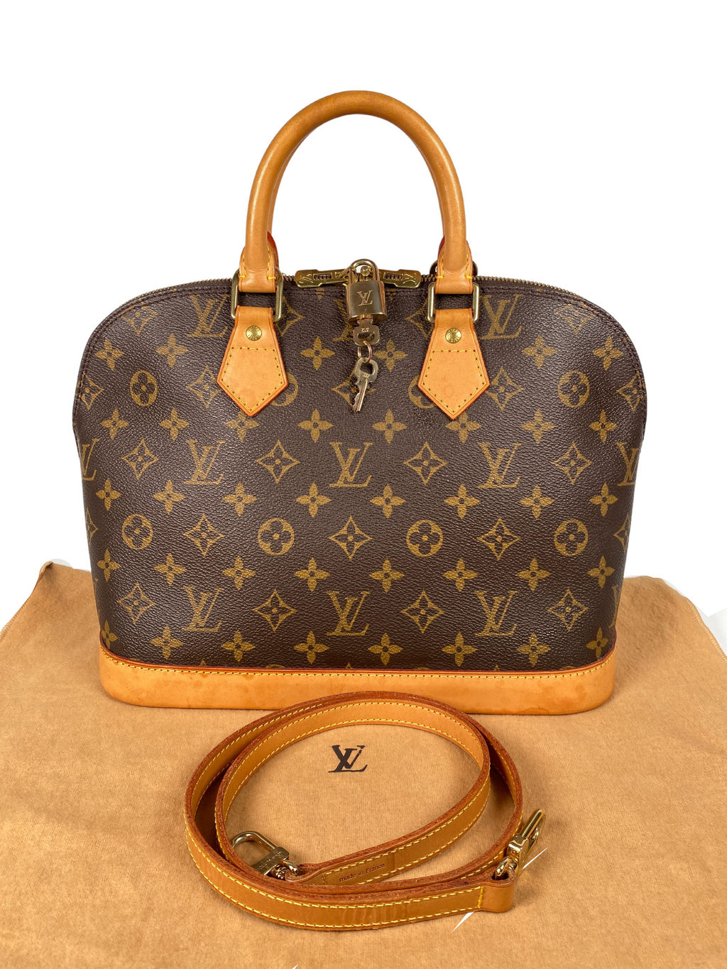 LOUIS VUITTON - ALMA PM HANDBAG MONOGRAM CANVAS - YR 1998