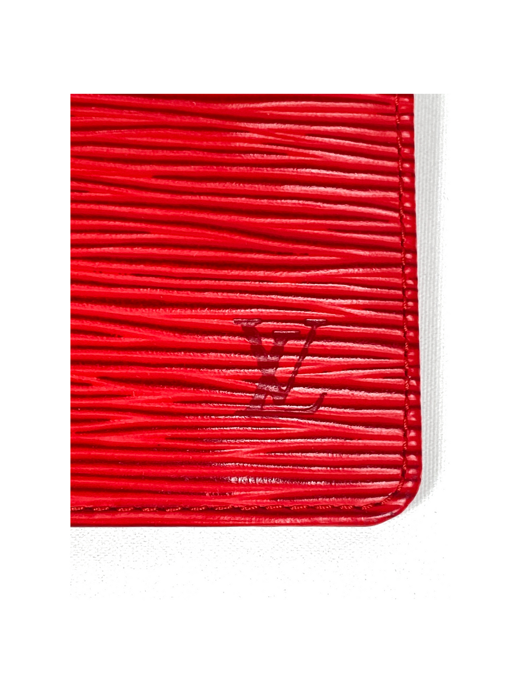 LOUIS VUITTON - ROUGE EPI LEATHER POCHETTE CLES