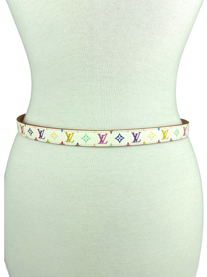 LOUIS VUITTON - MURAKAMI MULTICOLOUR MONOGRAM SLIM BELT