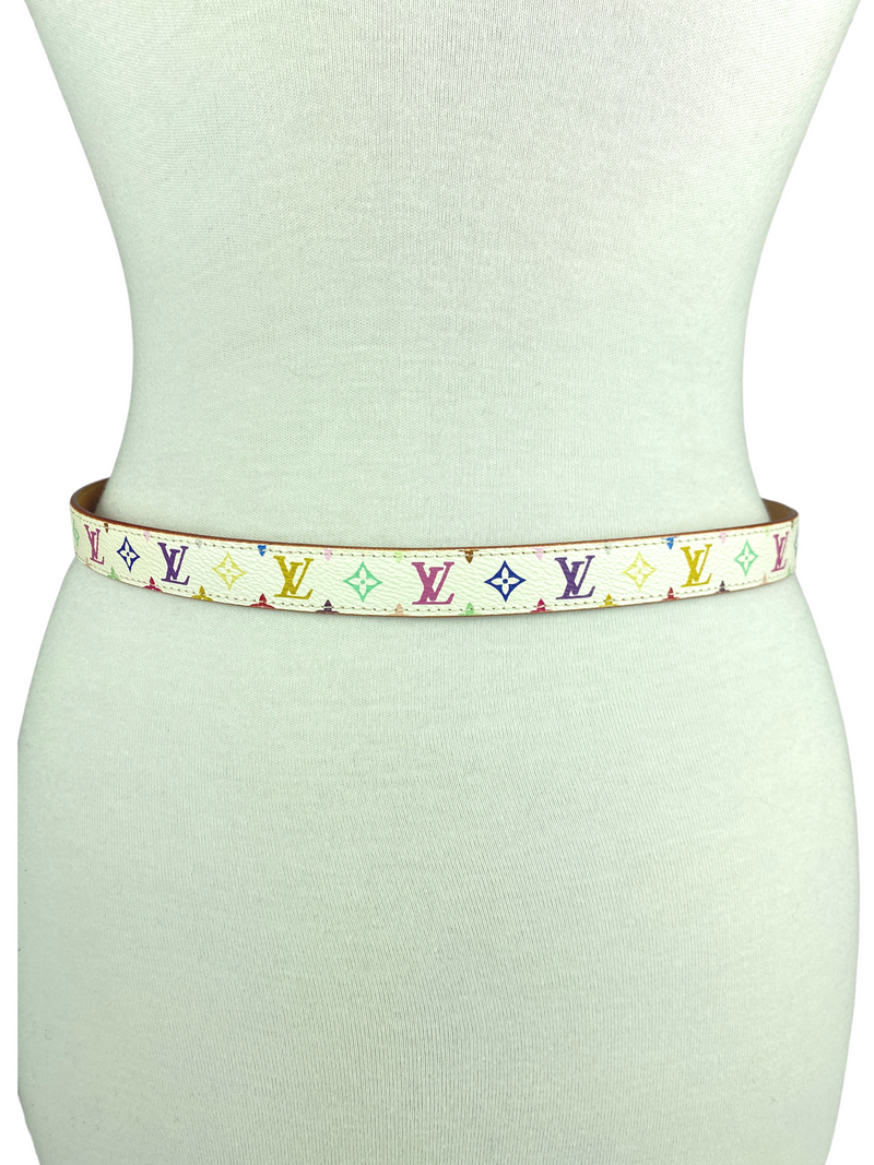 LOUIS VUITTON - MURAKAMI MULTICOLOUR MONOGRAM SLIM BELT