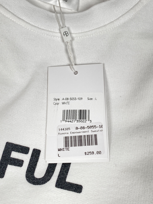 ANINE BING - RAMONA EMPOWERMENT SWEAT WHITE