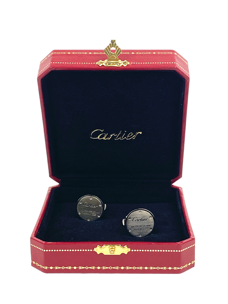 CARTIER - WATER RESISTANT DÉCOR CUFFLINKS - AS NEW