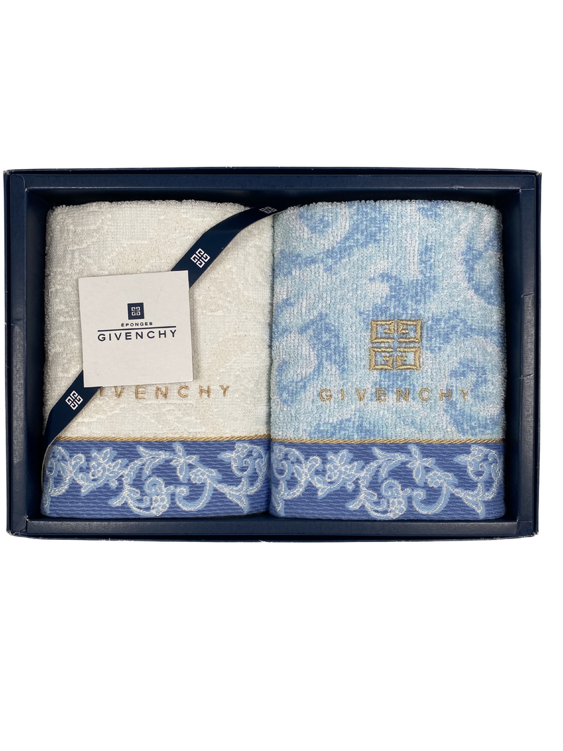 GIVENCHY - 100% COTTON FACE TOWEL SET - NEW IN BOX