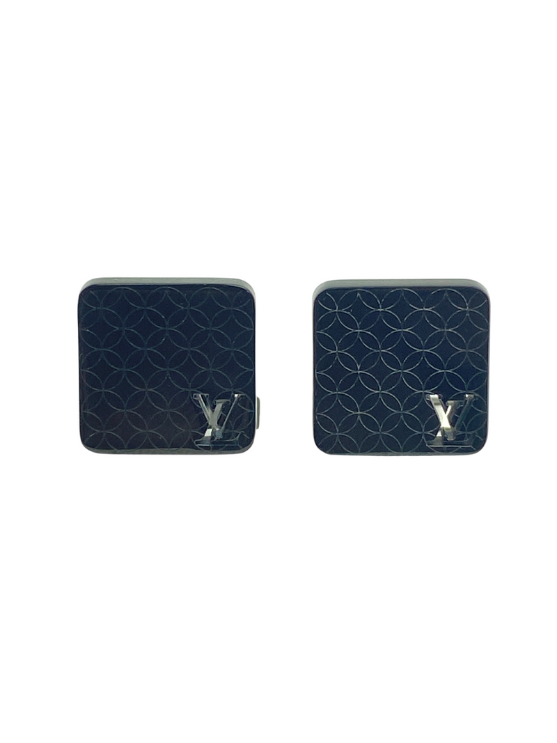 LOUIS VUITTON - CHAMPS ELYSEES CUFFLINKS + DE CASE *RARE*