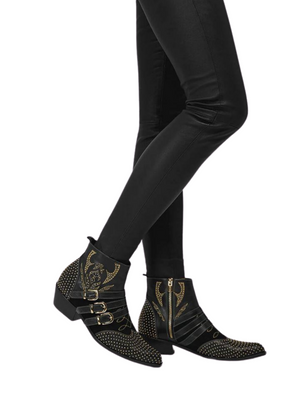 ANINE BING PENNY ANKLE BOOTS BLACK SZ 39 WORN ONCE RE.LUXE AU