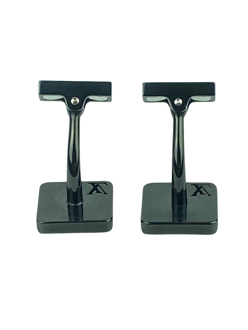 LOUIS VUITTON - CHAMPS ELYSEES CUFFLINKS + DE CASE *RARE*