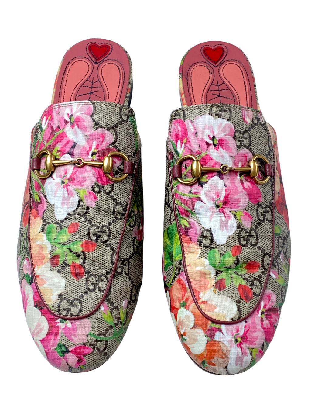 GUCCI - PRINCETON GG BLOOMS MULES - SZ 39