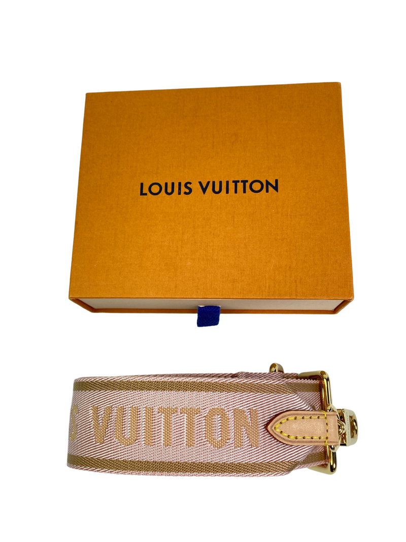 LOUIS VUITTON ROSE CLAIR MULTI POCHETTE BANDOULIERE STRAP RE