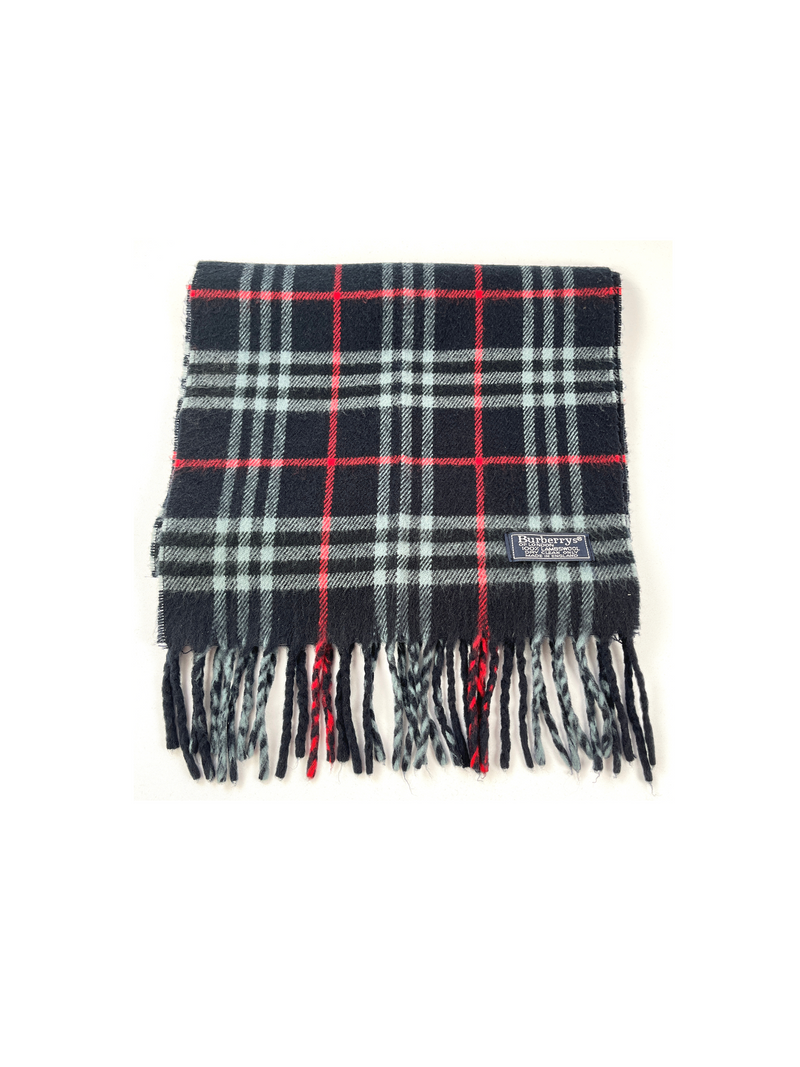 BURBERRY - CLASSIC BLUE NOVACHECK VINTAGE LAMBSWOOL SCARF
