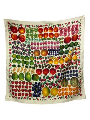 Gucci hot sale fruit scarf