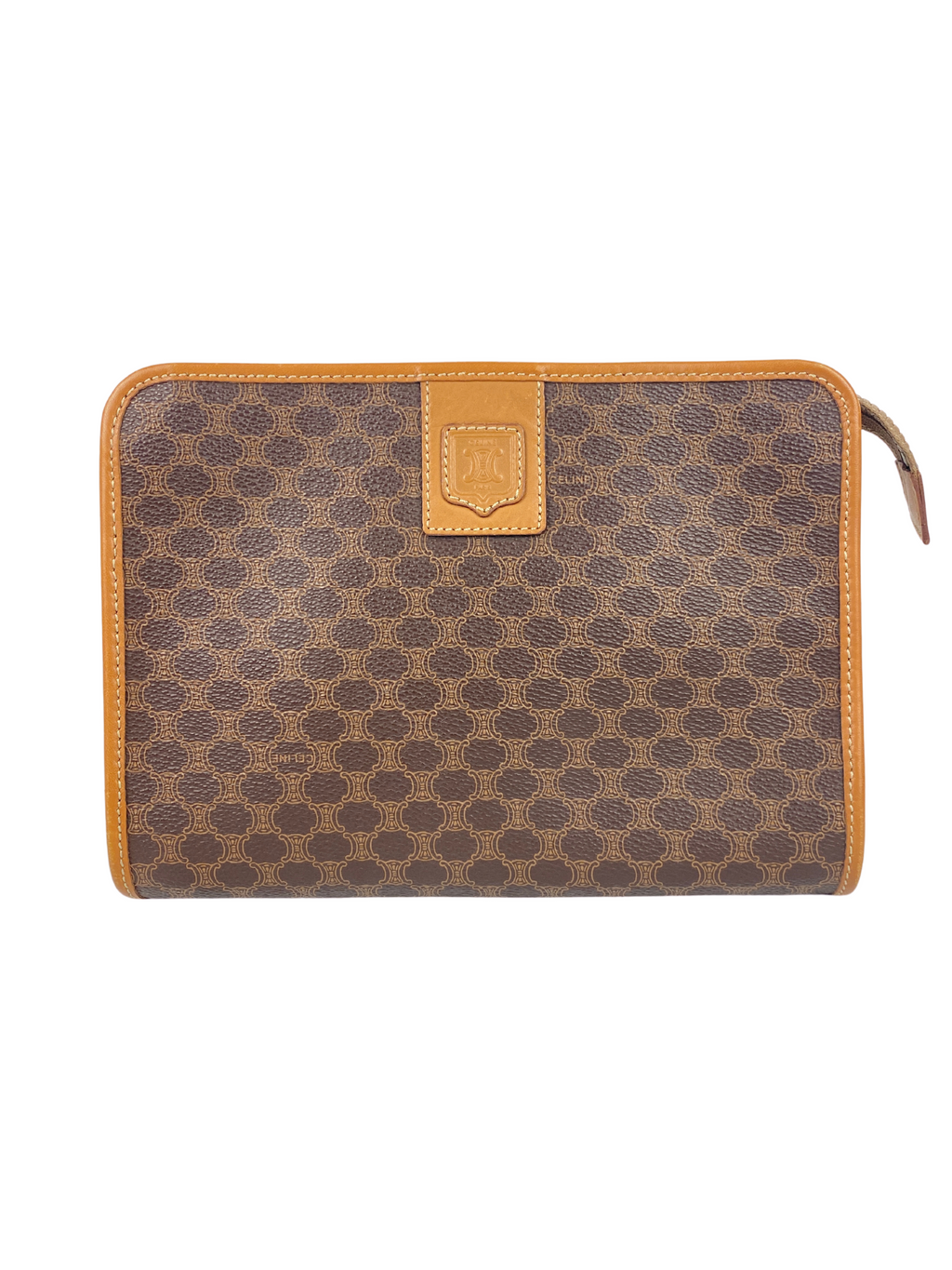 CELINE - VINTAGE MACADAM CLUTCH