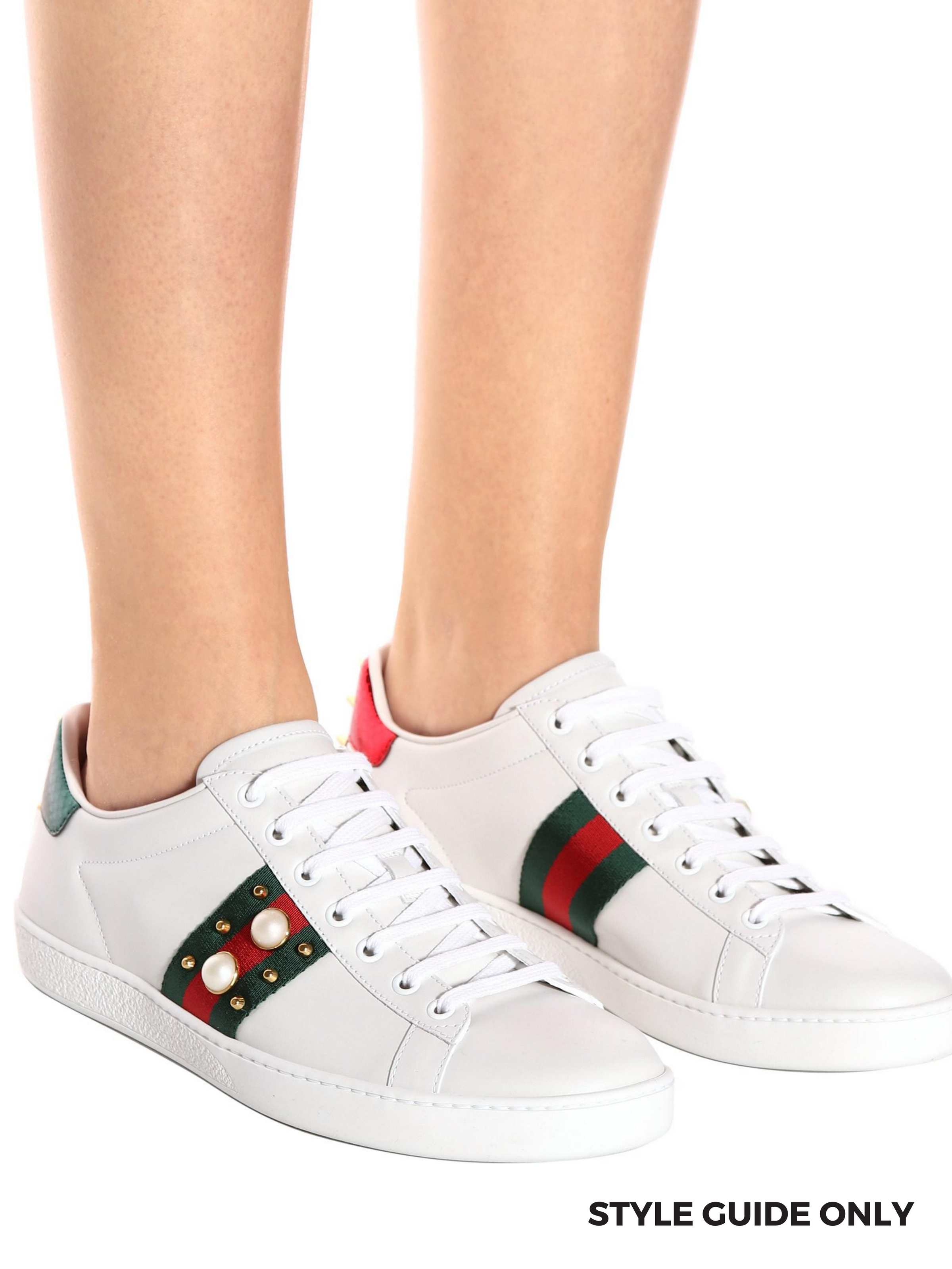 GUCCI ACE PEARL SNEAKER SZ 35 RE.LUXE AU