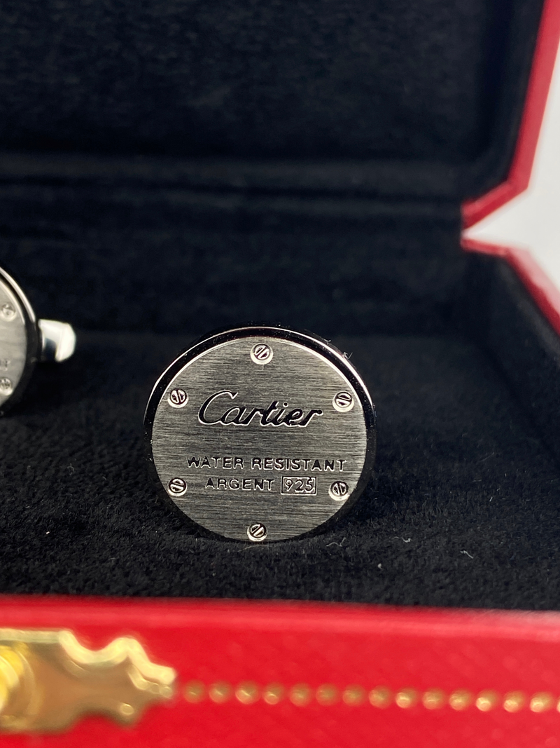 CARTIER - WATER RESISTANT DÉCOR CUFFLINKS - AS NEW