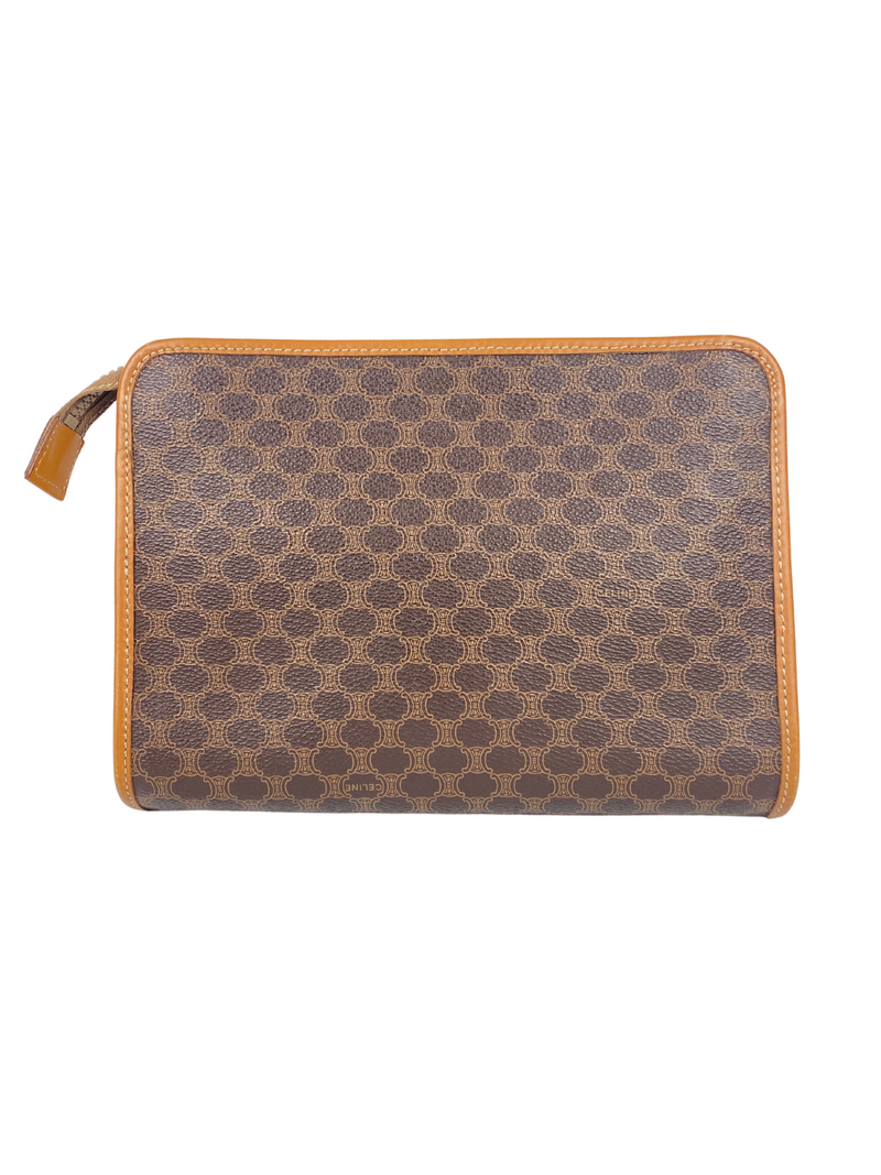 CELINE VINTAGE MACADAM CLUTCH RE.LUXE AU