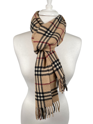 BURBERRY - CLASSIC NOVACHECK VINTAGE LAMBSWOOL SCARF