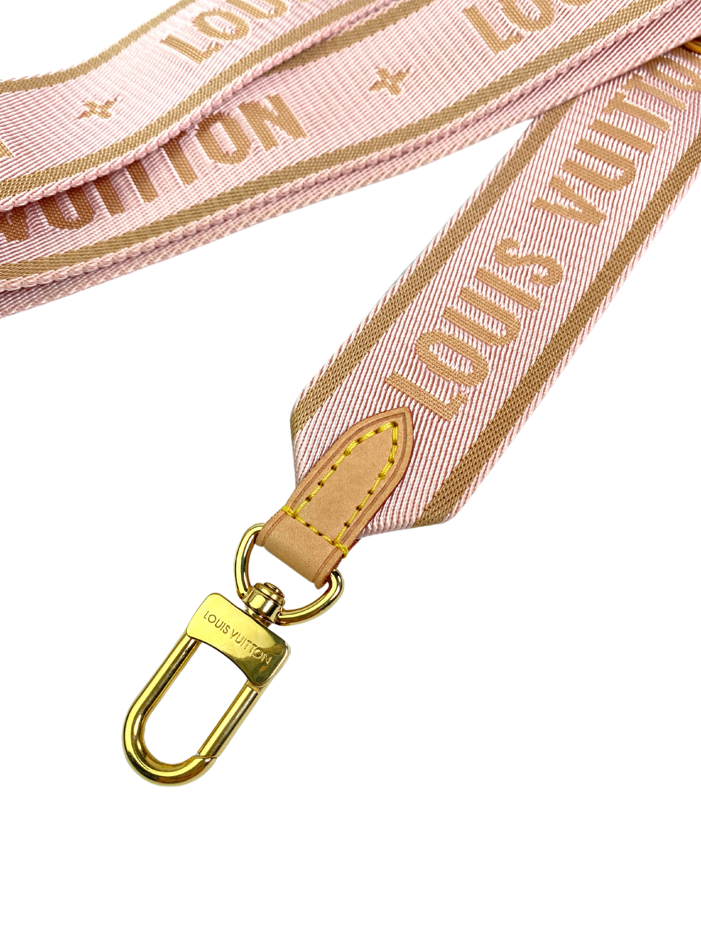 Louis Vuitton Bandouliere Strap Pink Louis Vuitton Pink Jacquard