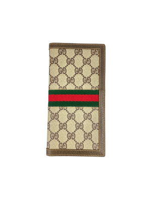 Gucci gg supreme canvas bifold wallet hot sale