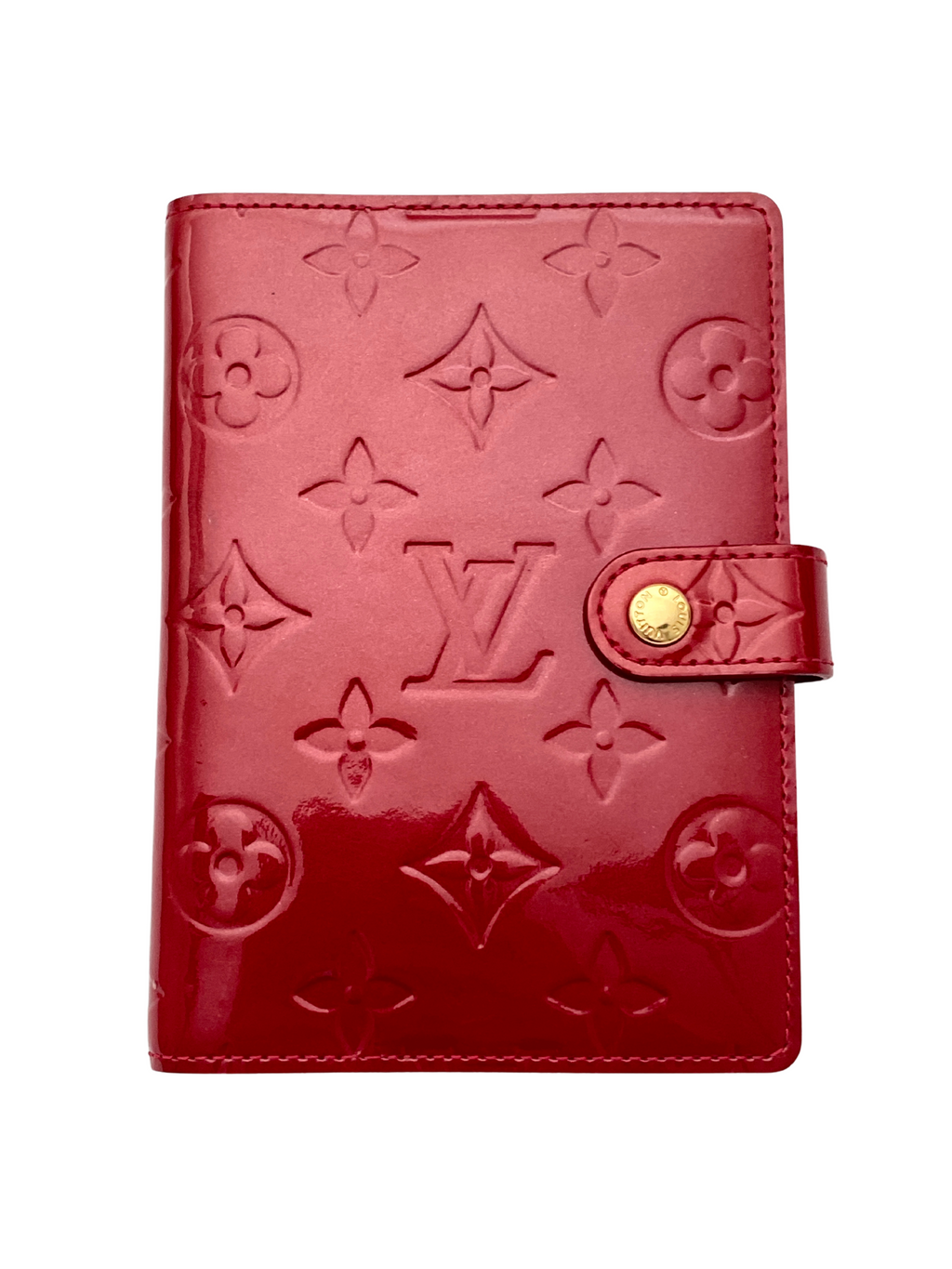 LOUIS VUITTON - AGENDA PM IN RED MONOGRAM VERNIS