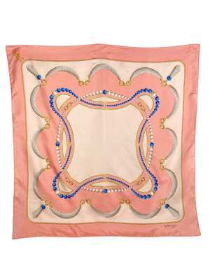 CARTIER - MUST DE CARTIER JEWELLERY PRINT SILK SCARF