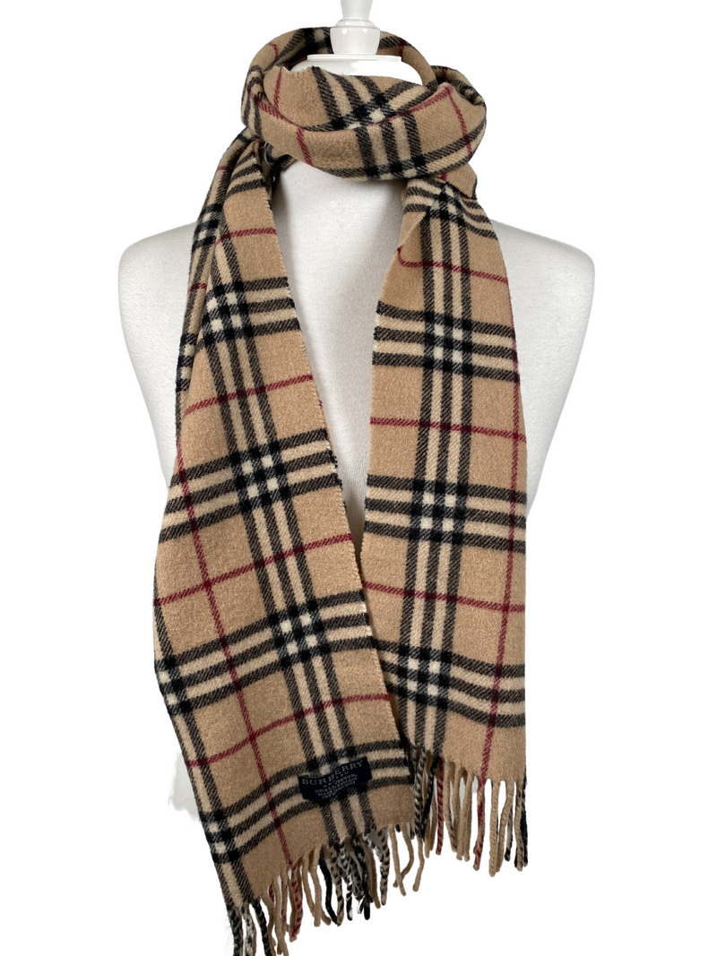 BURBERRY - CLASSIC NOVACHECK VINTAGE LAMBSWOOL SCARF