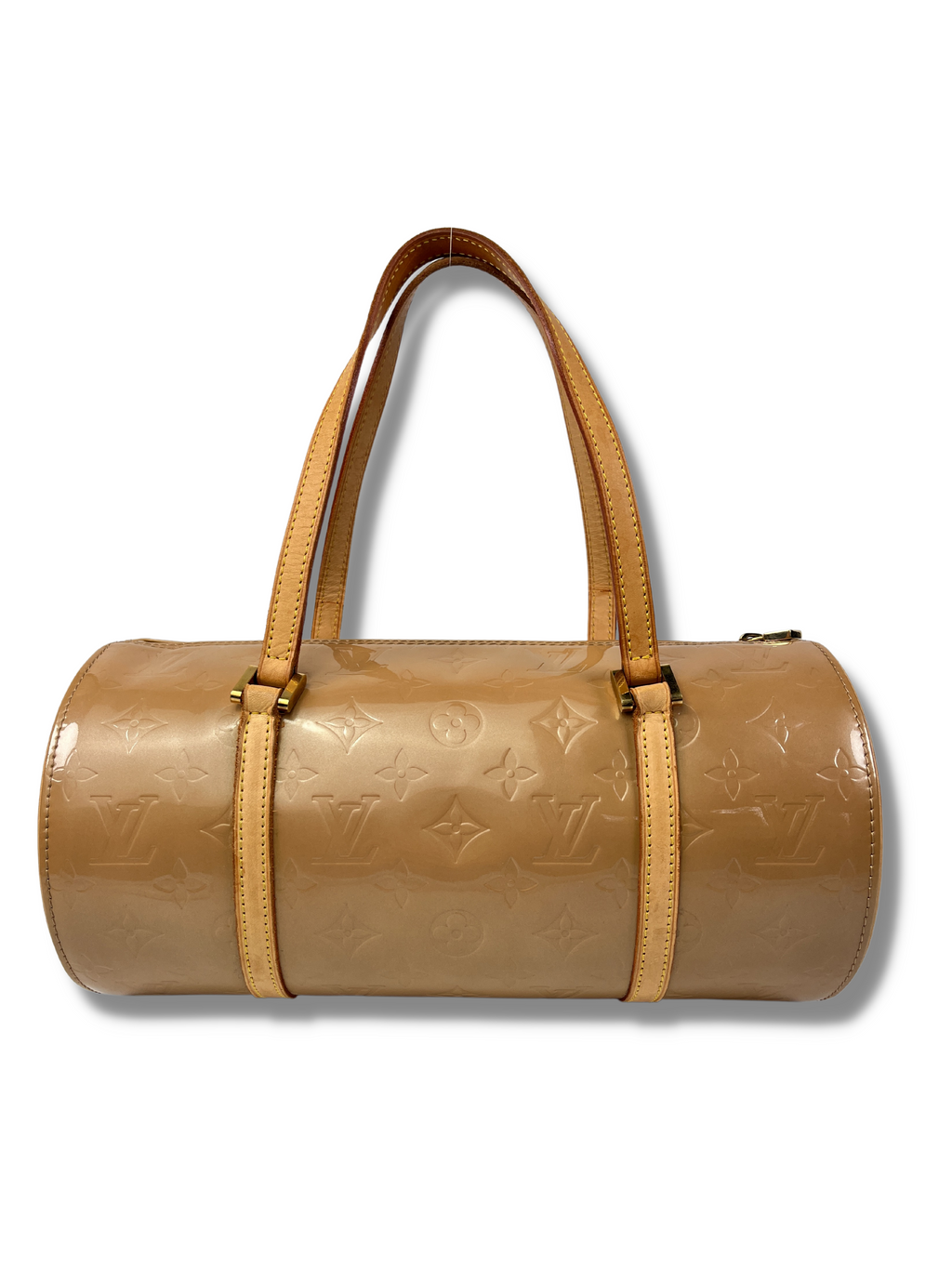 LOUIS VUITTON - BEDFORD PAPILLON BAG IN BEIGE MONOGRAM VERNIS