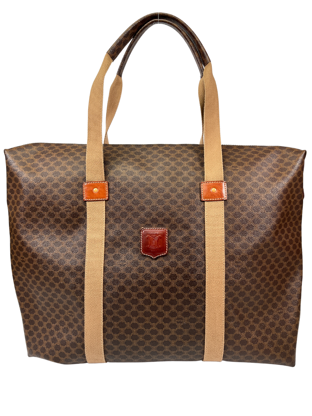 CELINE - MACADAM CANVAS LARGE TRAVEL TOTE BAG