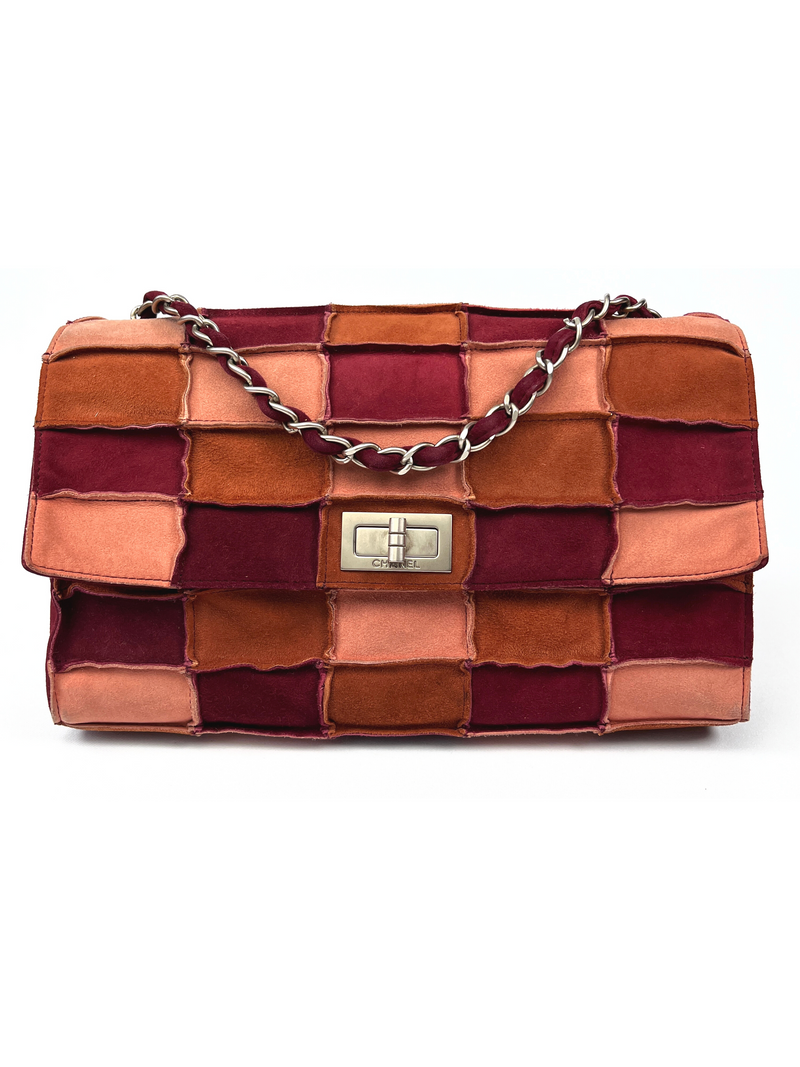 CHANEL - 2.55 REISSUE PATCHWORK SUEDE FLAP BAG