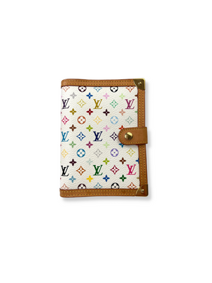 LOUIS VUITTON - AGENDA PM WHITE MULTICOLOUR MONOGRAM CANVAS