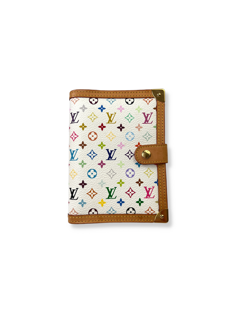 LOUIS VUITTON - AGENDA PM WHITE MULTICOLOUR MONOGRAM CANVAS