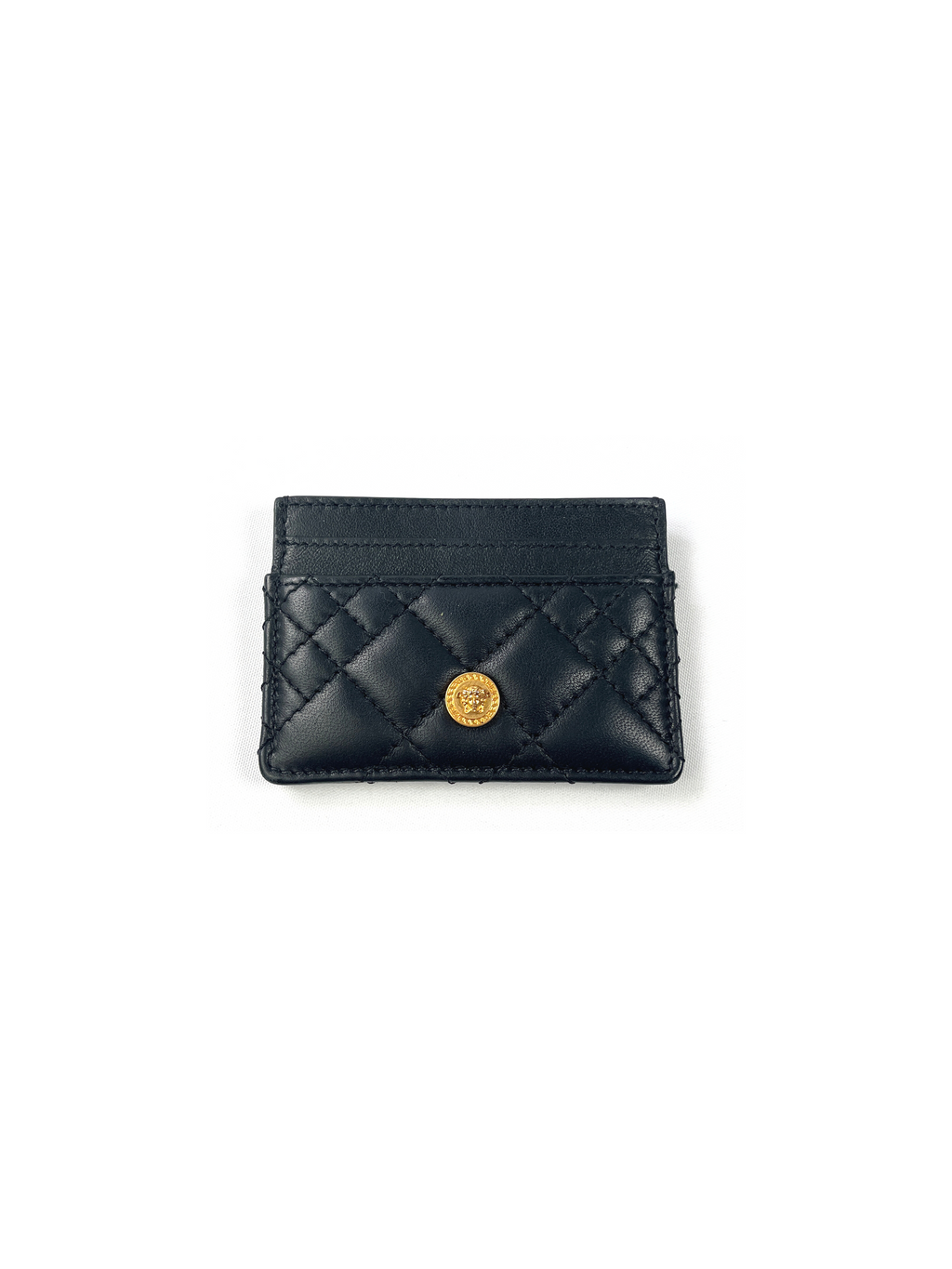 VERSACE - QUILTED LEATHER MEDUSA CARD HOLDER