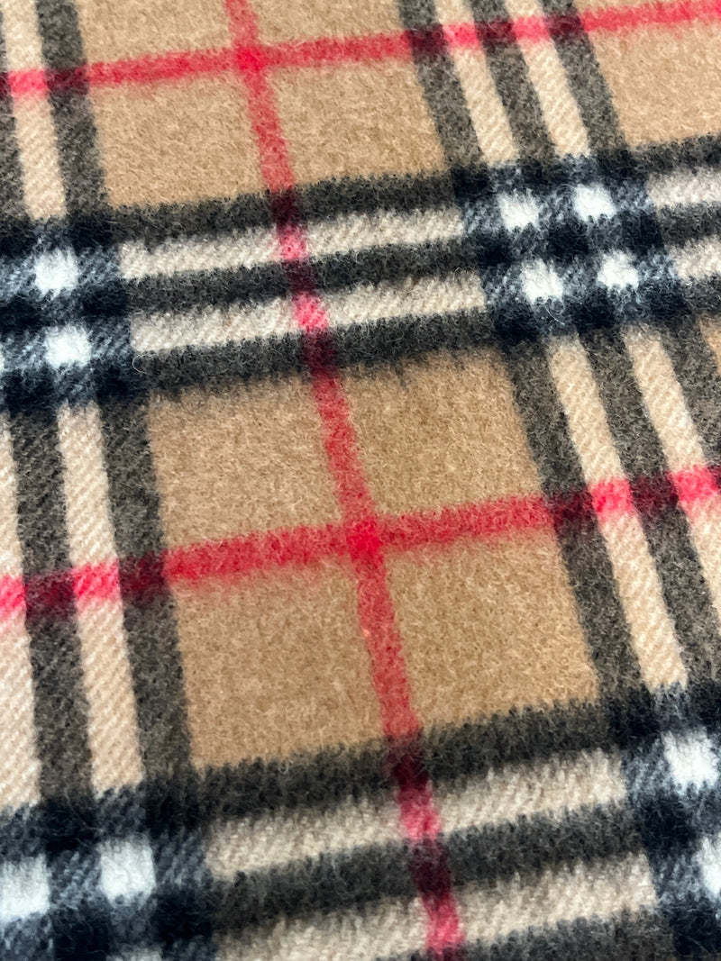 BURBERRYS - CLASSIC NOVACHECK 100% CASHMERE SCARF - 138 x 32 CM
