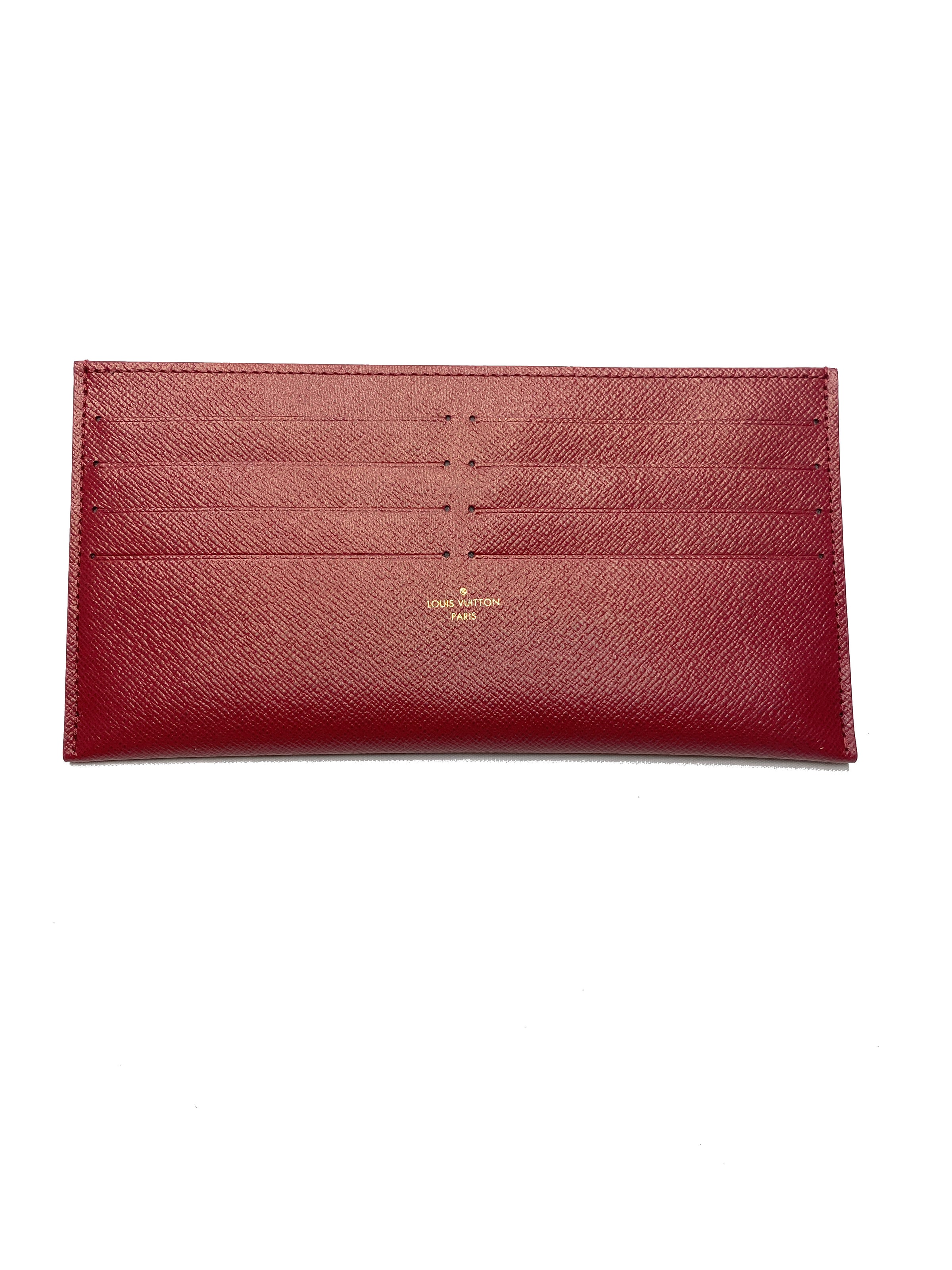 Louis Vuitton Pochette Felicie Card Holder Insert Red for Women