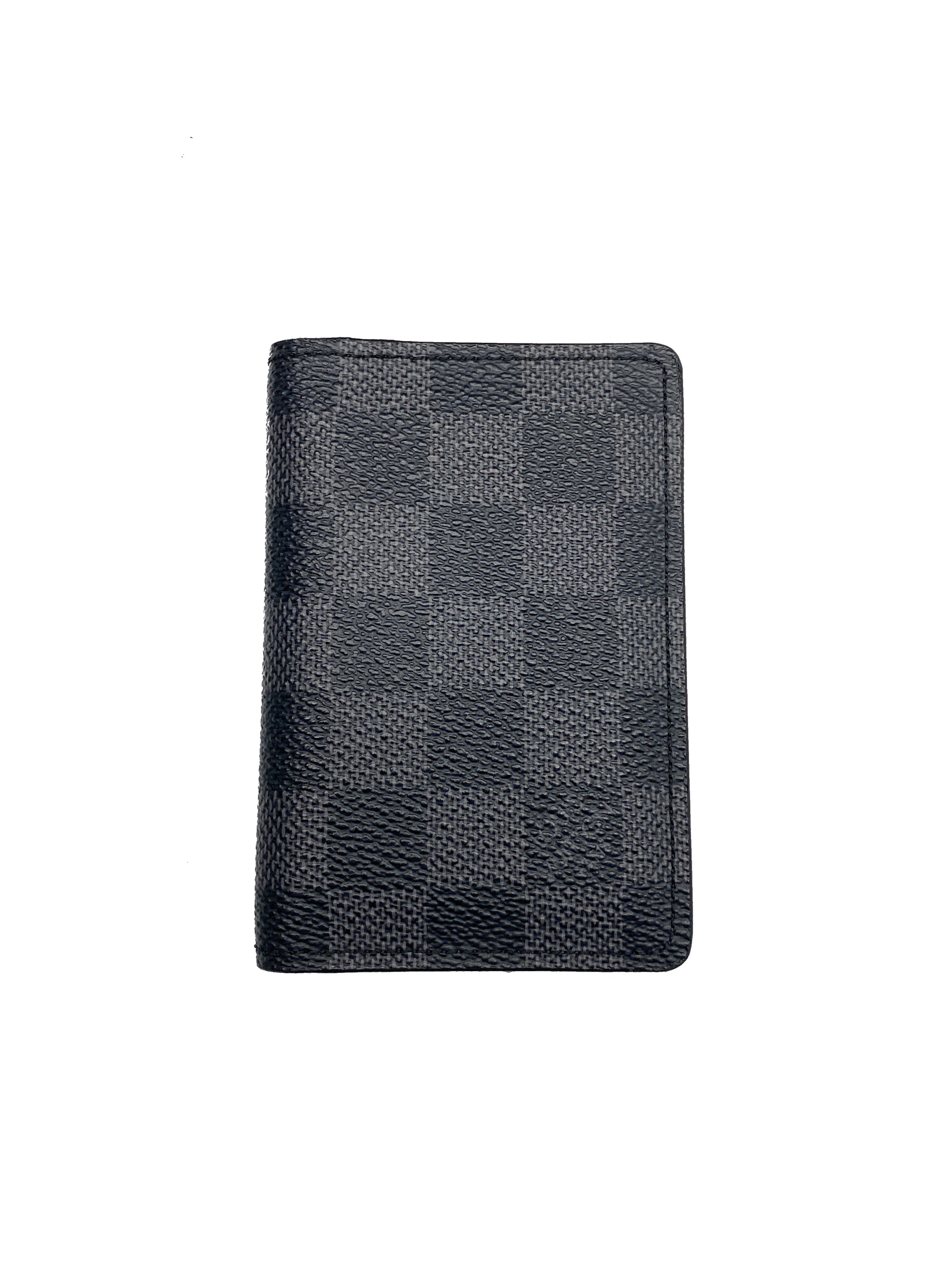 LOUIS VUITTON - POCKET ORGANISER WALLET IN DAMIER GRAPHITE – RE