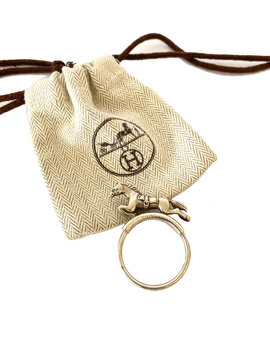 HERMÉS - HORSE MOTIF KEY RING