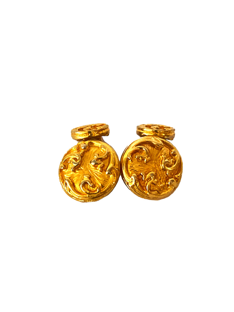 CHANEL - INTERTWINED C CUFFLINKS  - VINTAGE