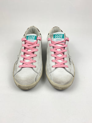 GOLDEN GOOSE - SUPERSTAR WHITE NABUK 3D STAR - Sz 39