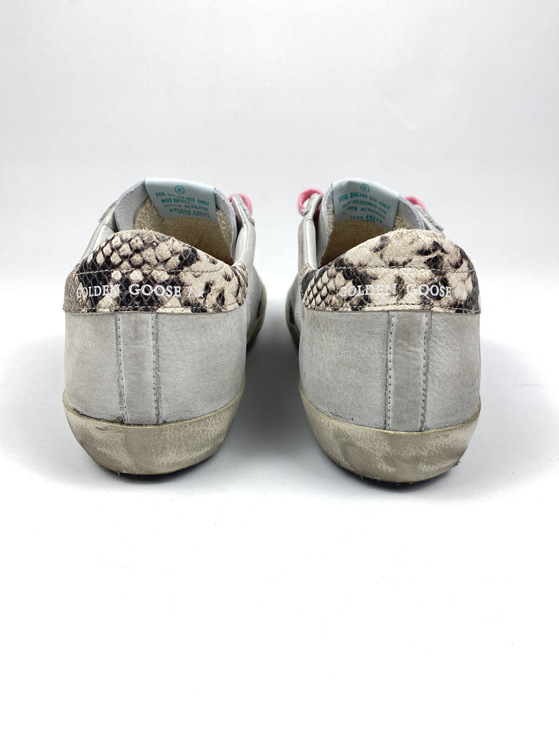 GOLDEN GOOSE - SUPERSTAR WHITE NABUK 3D STAR - Sz 39