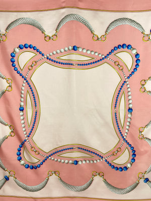 CARTIER - MUST DE CARTIER JEWELLERY PRINT SILK SCARF