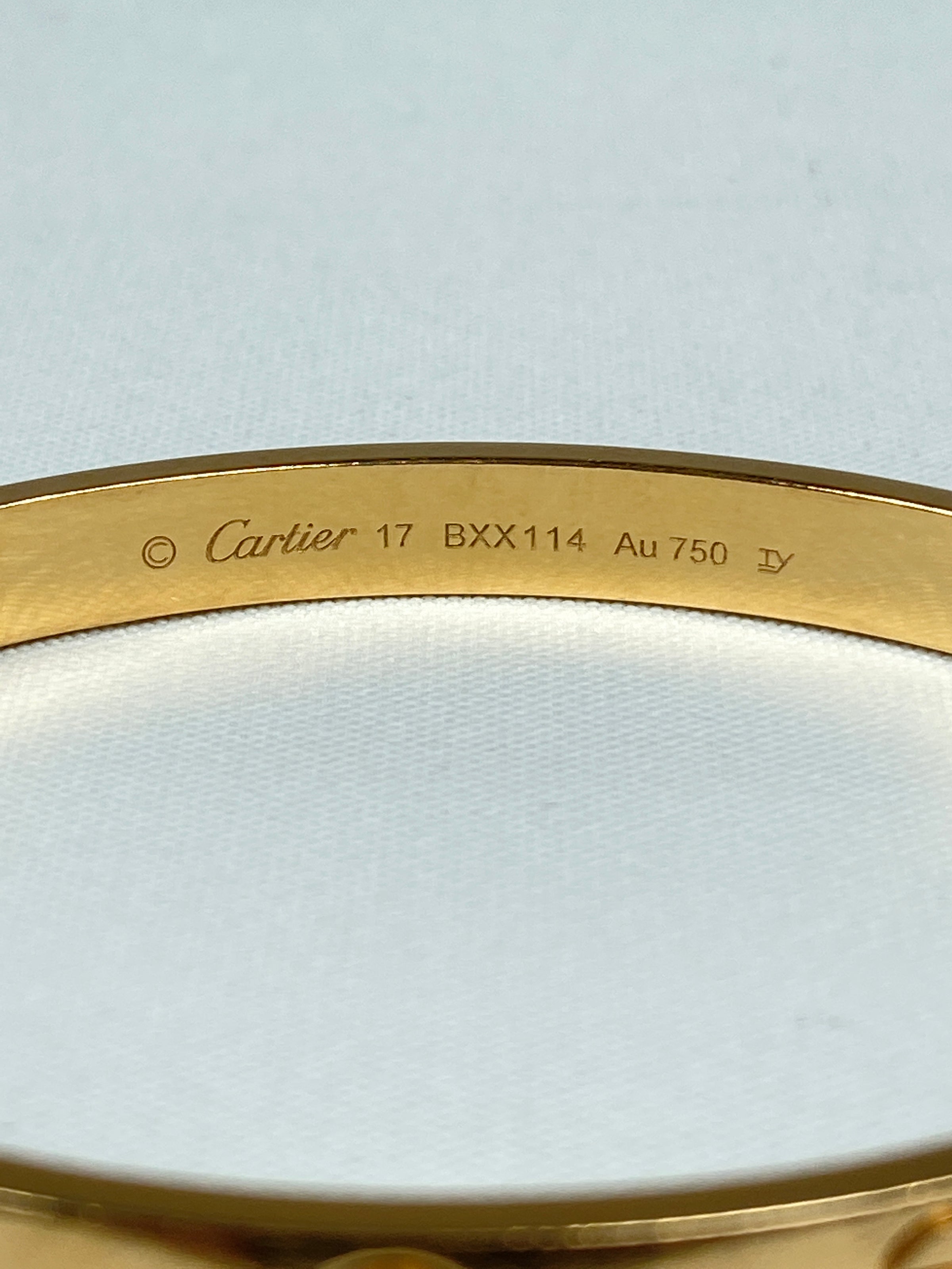 Crd Cartier Love Bracelet Serial Number CARTIER LOVE BRACELET IN
