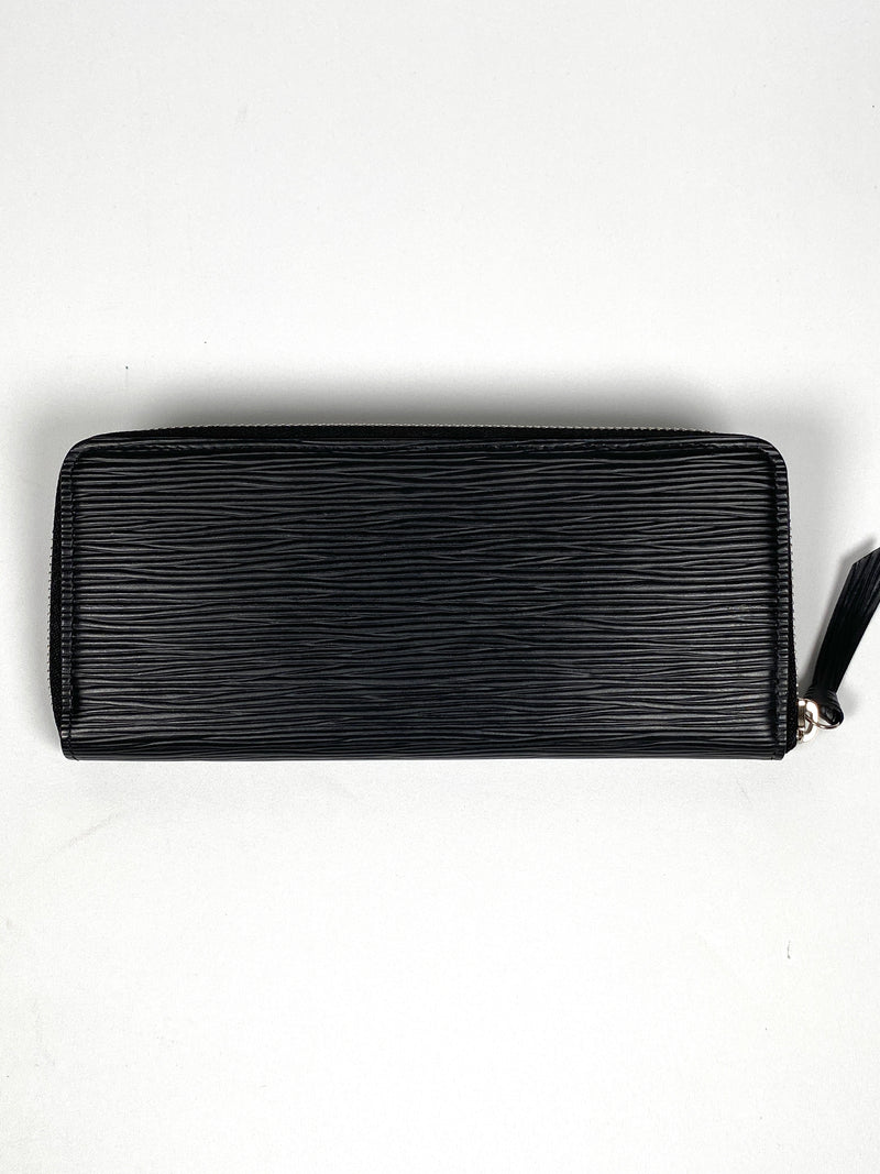 LOUIS VUITTON - CLEMENCE WALLET IN BLACK EPI LEATHER